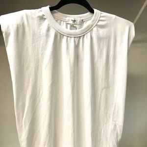 The Frankie Shop Shoulder T-Shirt in White